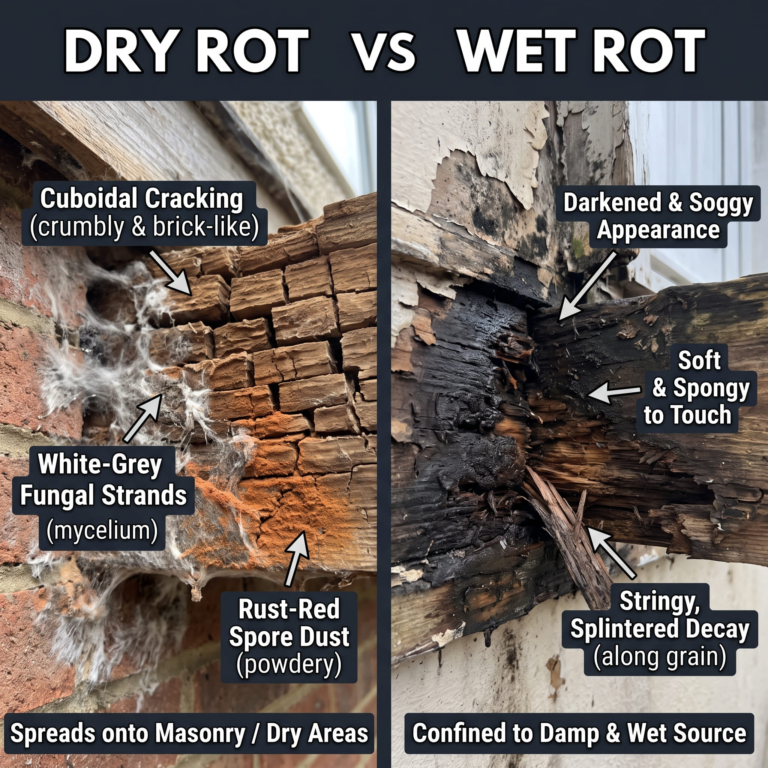 Dry Rot vs. Wet Rot: What Is the Difference