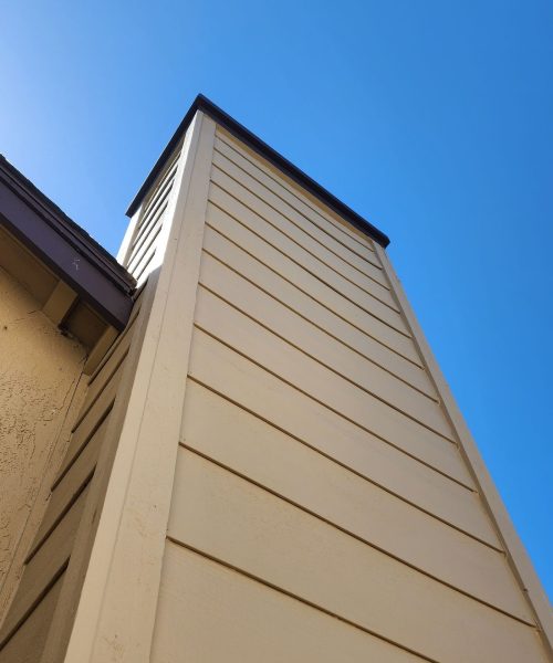 brown chimney chase fully repaired