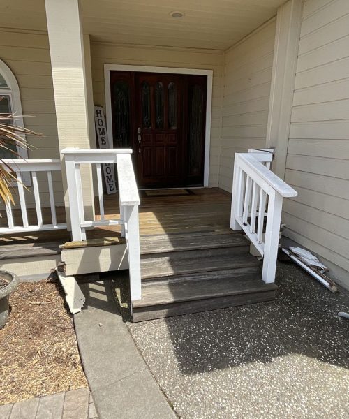 Front Porch Damage