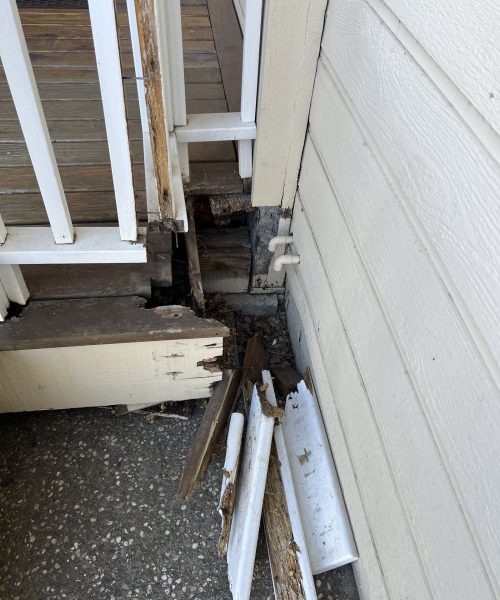 Front Porch Damage